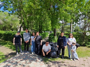 Ветеринарные специалисты приняли активное участие в субботнике 06.06.2026г., проведённом на территории сквера имени Шокана Уалиханова